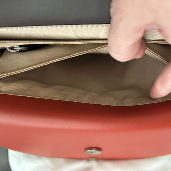 VARRIALE Saddle Crossbody Bag Purse Tricolor Genuine Leather Italy Travel - Picture 16 of 16